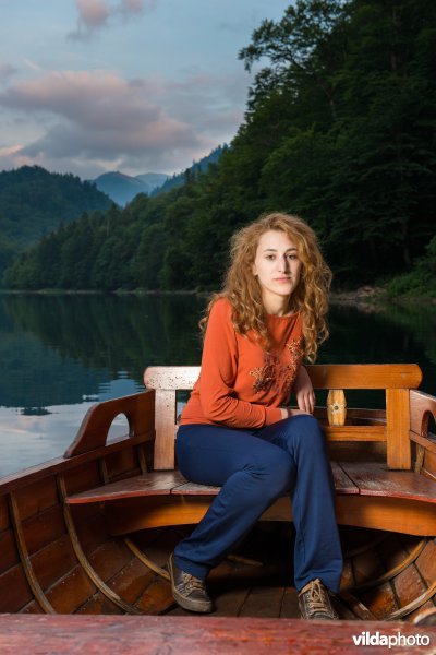 Biologe Jana Iković in Biogradska Gora Nationaal Park