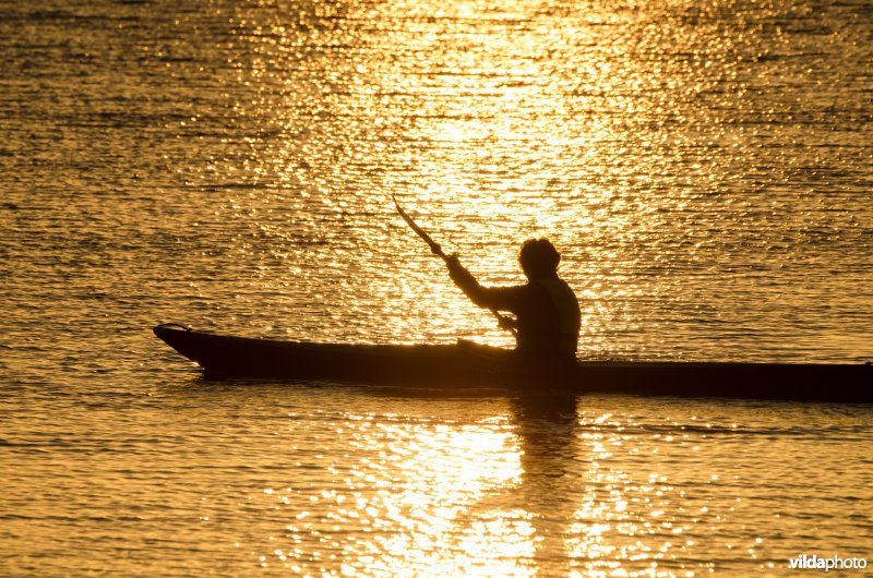 Kanovaren op de IJssel