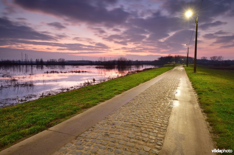 Kallebeekstraat en Fasseitpolder bij hoogtij 