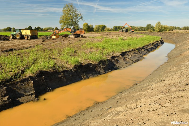 Uitgraven van oude Schelde