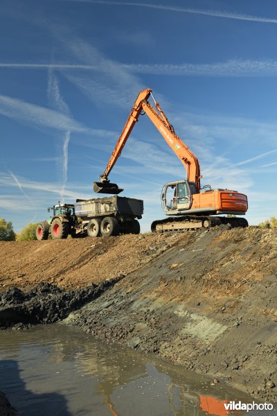 Uitgraven van oude Schelde