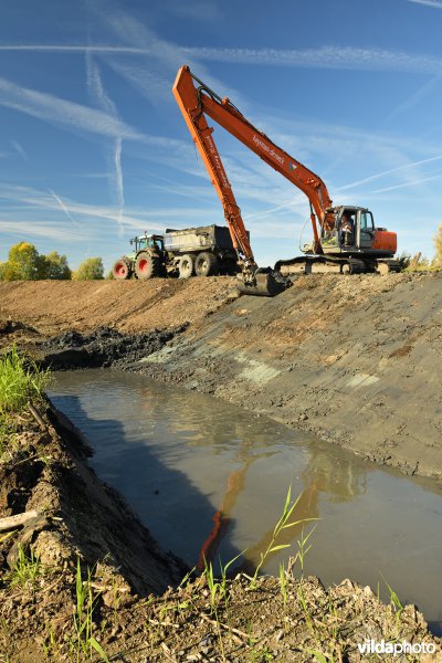 Uitgraven van oude Schelde