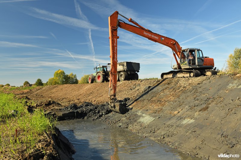 Uitgraven van oude Schelde