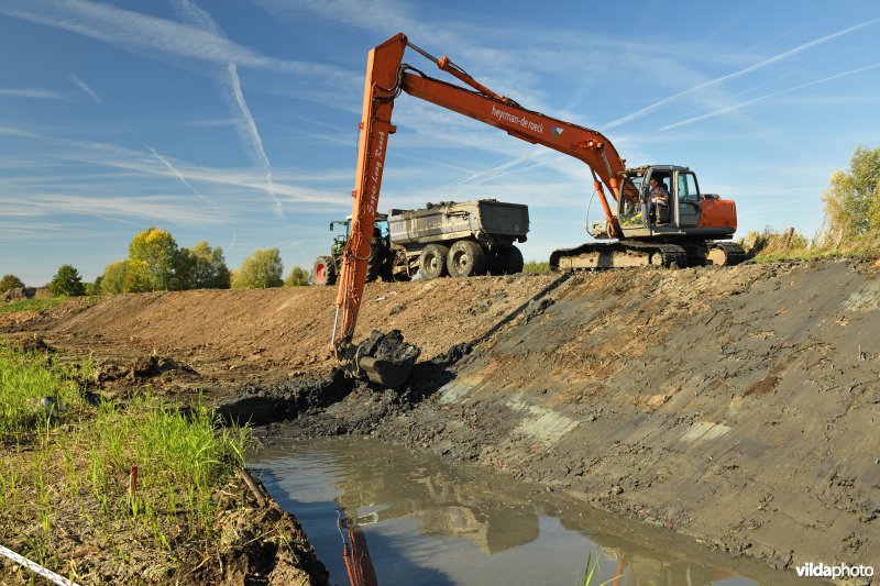 Uitgraven van oude Schelde