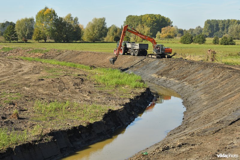 Uitgraven van oude Schelde