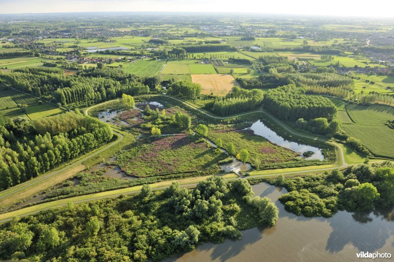 Luchtfoto van het Lippenbroek