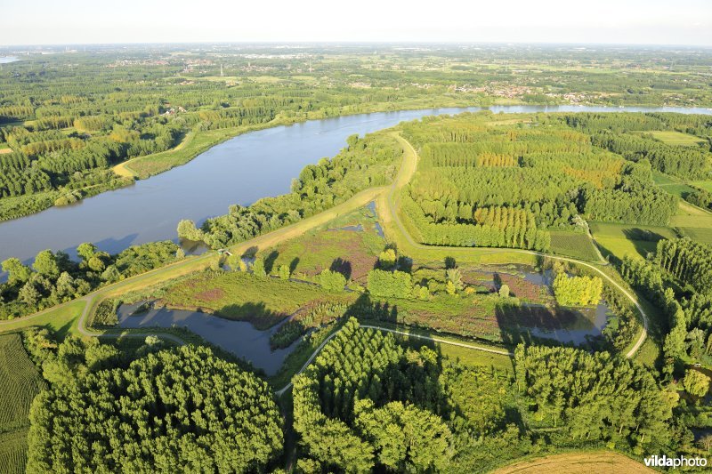 Luchtfoto van het Lippenbroek
