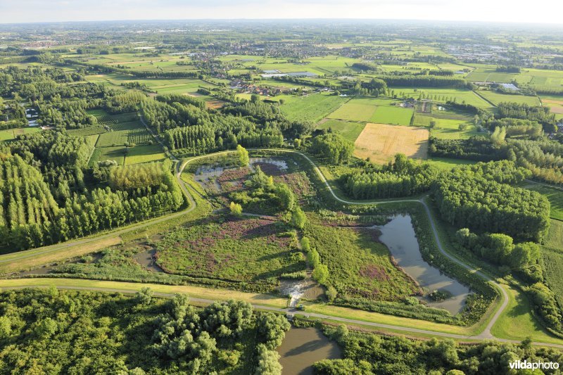 Luchtfoto van het Lippenbroek