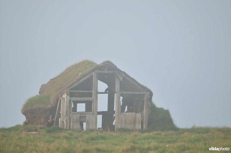 Vervallen vissershut in IJsland