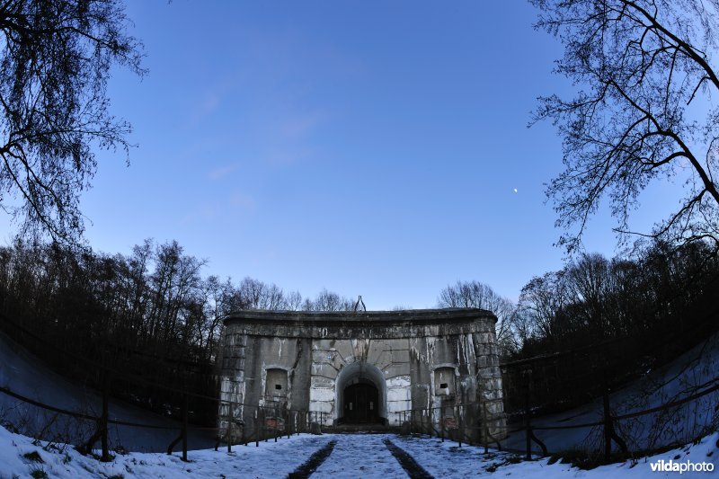 Fort Oelegem bij valavond