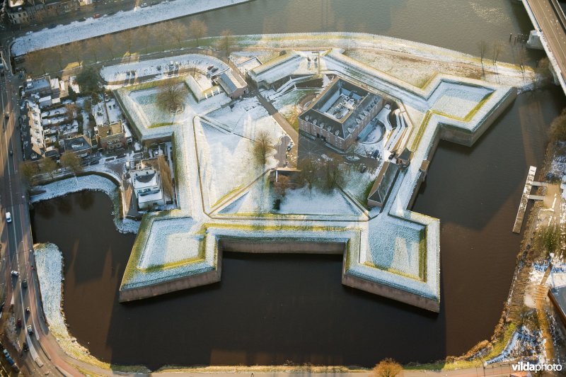 Luchtfoto van de Citadel van 's-Hertogenbosch