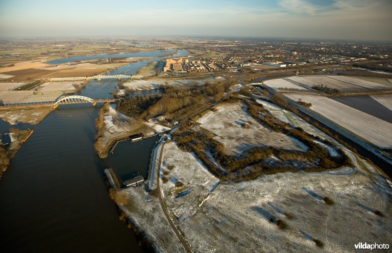 Luchtfoto van fort Crevecoeur