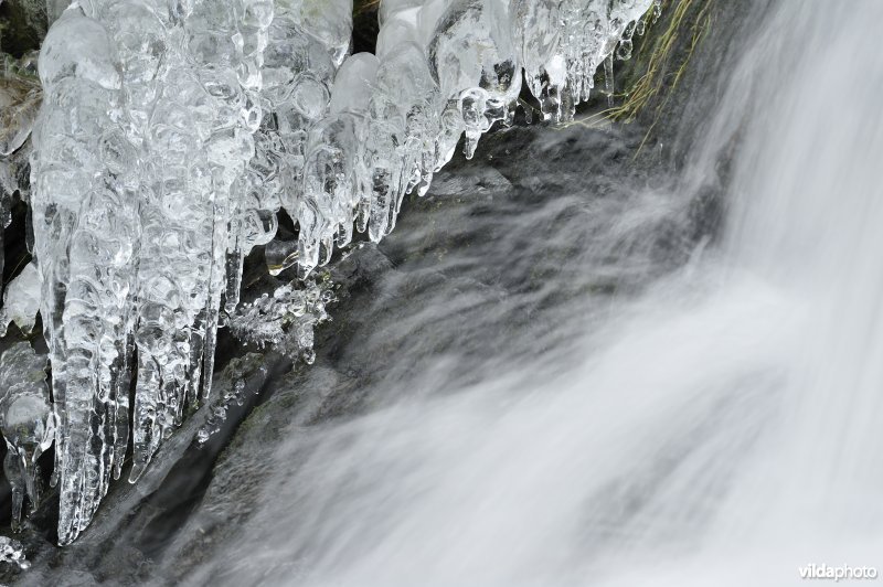 Waterval van Coo in de winter