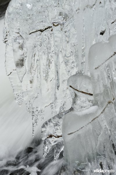 Waterval van Coo in de winter