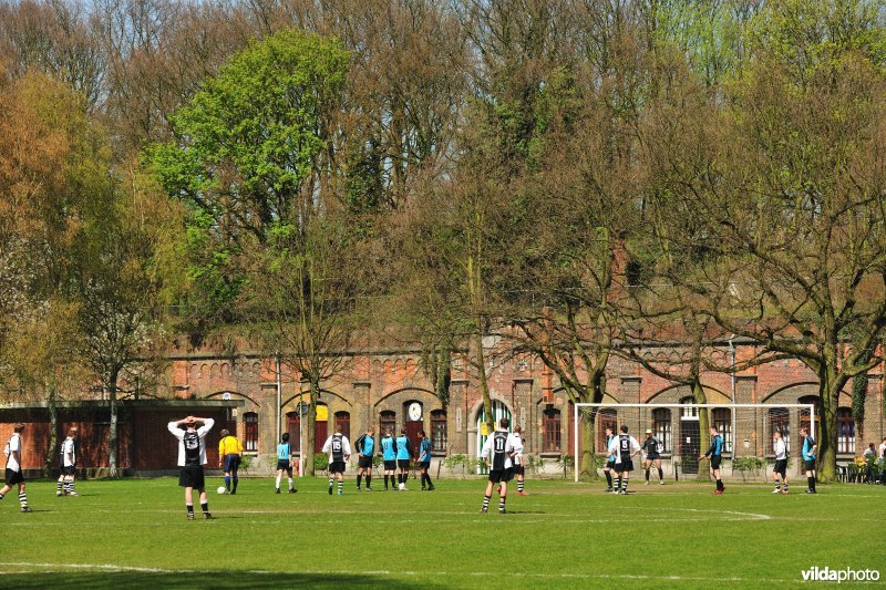 Voetbalplein in Fort Merksem