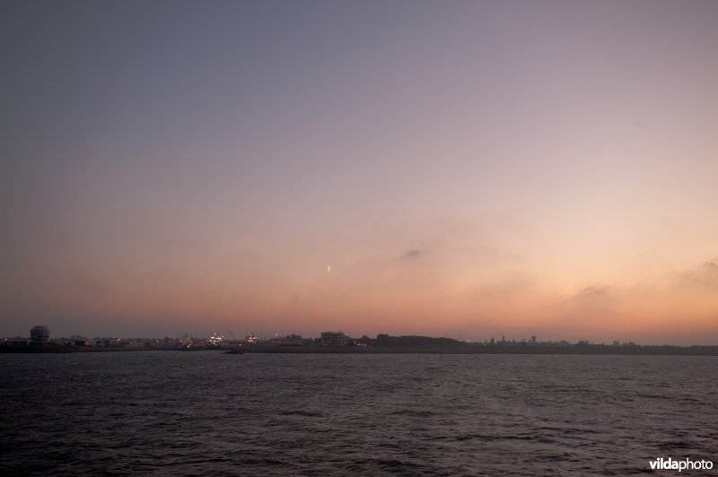 Haven van Den Helder gezien vanaf de veerboot naar Texel