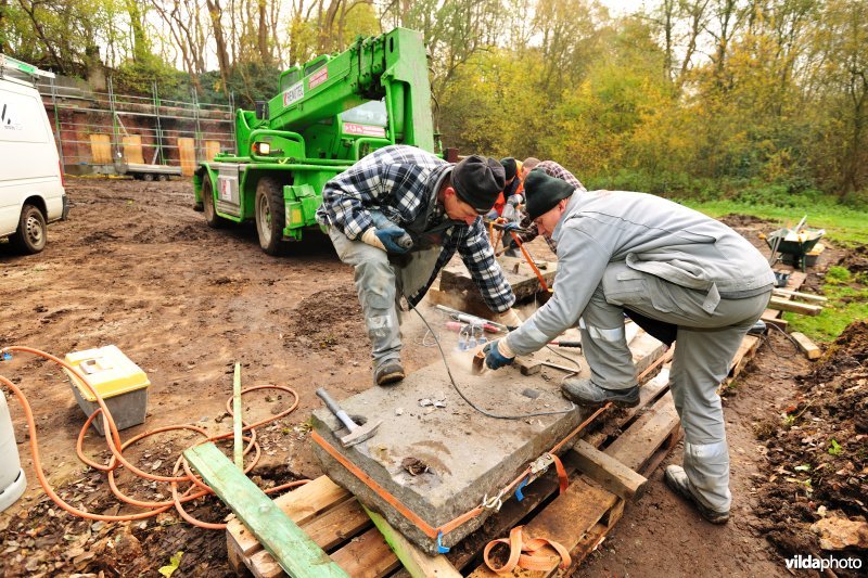 Renovatiewerken aan Fort Steendorp