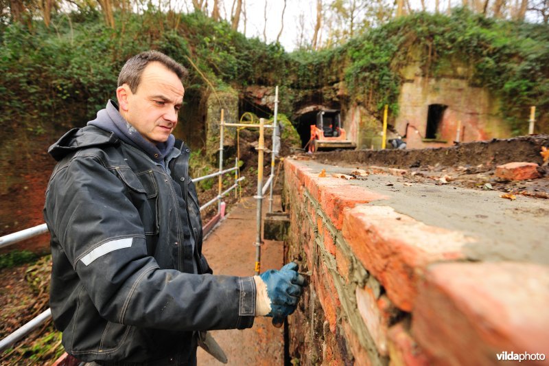 Renovatiewerken aan Fort Steendorp