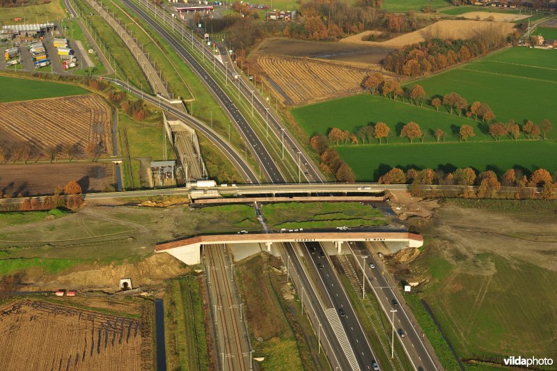 Ecoduct De Munt op de E19 snelweg