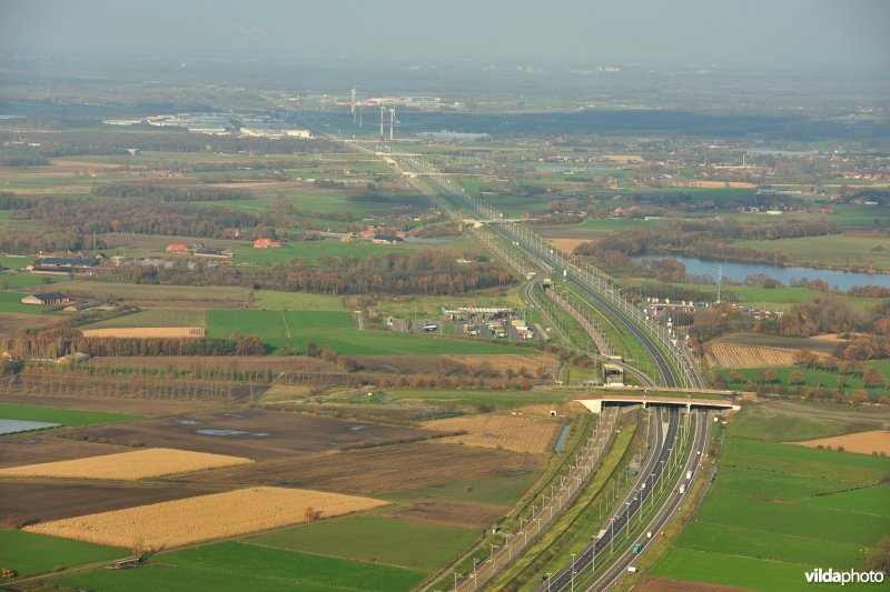 Ecoduct De Munt op de E19 snelweg