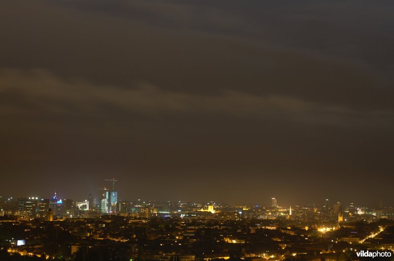 Brussels by night, lichtvervuiling