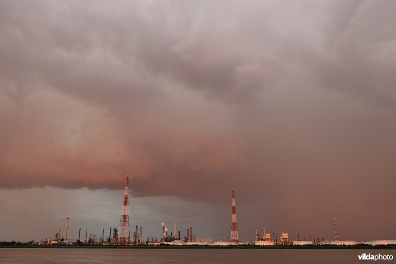 Onweer boven de Schelde